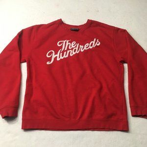 VTG The HUNDREDS Sweatshirt Men's (L) spell out Big Graphic Pullover